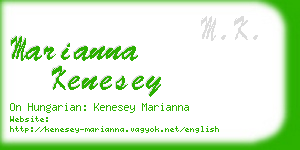 marianna kenesey business card